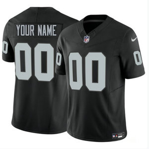Nike Las Vegas Raiders Custom Black 2023 F.U.S.E Authentic Stitched NFL Jersey