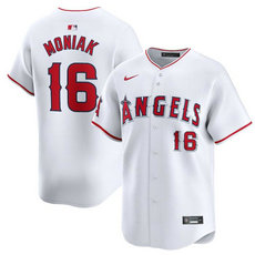 Nike Los Angeles Angels #16 Mickey Moniak White 2024 Authentic Stitched MLB Jersey