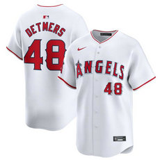 Nike Los Angeles Angels #48 Reid Detmers White 2024 Authentic Stitched MLB Jersey