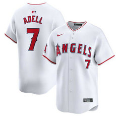 Nike Los Angeles Angels #7 Jo Adell White 2024 Authentic Stitched MLB Jersey