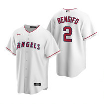 Nike Los Angeles Angels of Anaheim #2 Luis Rengifo White Game Authentic stitched MLB jersey