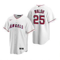 Nike Los Angeles Angels of Anaheim #25 Jared Walsh White Game Authentic stitched MLB jersey