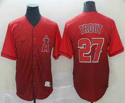 Nike Los Angeles Angels of Anaheim #27 Mike Trout Drift Fashion Authentic stitched MLB jersey