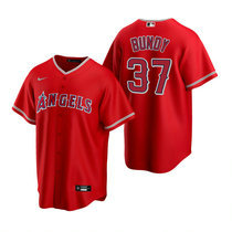 Nike Los Angeles Angels of Anaheim #37 Dylan Bundy Red Game Authentic stitched MLB jersey