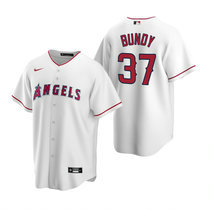 Nike Los Angeles Angels of Anaheim #37 Dylan Bundy White Game Authentic stitched MLB jersey