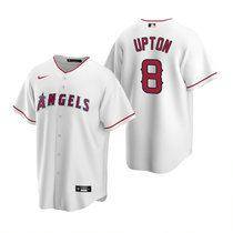 Nike Los Angeles Angels of Anaheim #8 Justin Upton White Game Authentic stitched MLB jersey