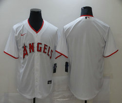 Nike Los Angeles Angels of Anaheim Blank White Game Authentic stitched MLB jersey