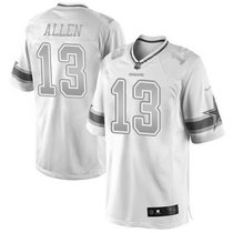 Nike Los Angeles Chargers #13 Keenan Allen Platinum White Limited Authentic stitched NFL jersey