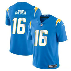 Nike Los Angeles Chargers #16 Casey Bauman Blue Vapor Untouchable Football Stitched Jersey