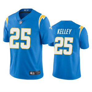 Nike Los Angeles Chargers #25 Joshua Kelley Light Blue Vapor Untouchable Authentic Stitched NFL Jersey