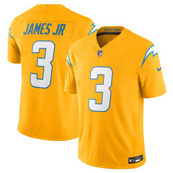 Nike Los Angeles Chargers #3 Derwin James JR Gold Throwback Stitched NFL Jersey