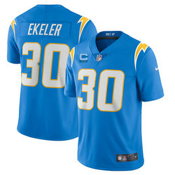 Nike Los Angeles Chargers #30 Austin Ekeler Blue With 2-star C Patch Vapor Vapor Untouchable Authentic Stitched NFL Jersey