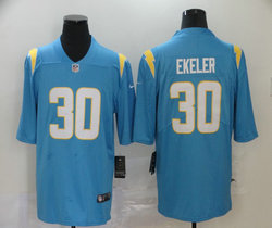 Nike Los Angeles Chargers #30 Austin Ekeler Powder Blue Authentic Stitched NFL Jersey