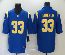 Nike Los Angeles Chargers #33 Derwin James Royal 2nd Authentic Stitched NFL Jersey