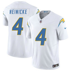 Nike Los Angeles Chargers #4 Taylor Heinicke White Stitched Jersey