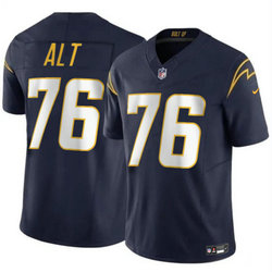 Nike Los Angeles Chargers #76 Joe Alt Navy 2024 Draft F.U.S.E Football Jersey