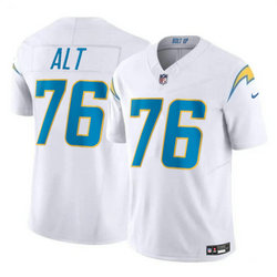Nike Los Angeles Chargers #76 Joe Alt White 2024 Draft F.U.S.E Football Jersey