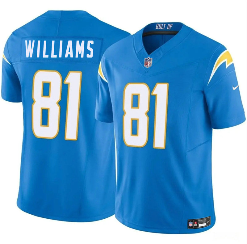 Nike Los Angeles Chargers #81 Mike Williams Blue Vapor Untouchable Authentic Stitched NFL Jersey