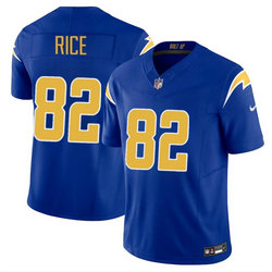 Nike Los Angeles Chargers #82 Brenden Rice Royal 2024 Draft F.U.S.E Football Jersey