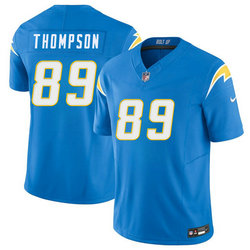 Nike Los Angeles Chargers #89 Brenen Thompson Blue Authentic Stitched NFL Jersey