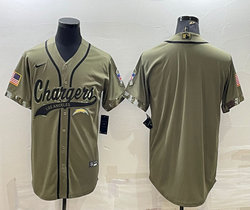 Nike Los Angeles Chargers Blank 2022 Salute To Service Joint baseball jersey