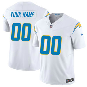 Nike Los Angeles Chargers Custom White 2023 F.U.S.E Authentic Stitched NFL Jersey