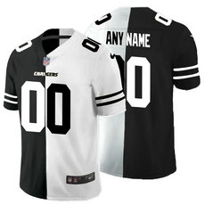 Nike Los Angeles Chargers Customized Black and White Authentic Stitched NFL Jersey