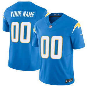 Nike Los Angeles Chargers Customized Light Blue 2023 F.U.S.E Authentic Stitched NFL Jersey