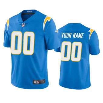 Nike Los Angeles Chargers Customized Powder Blue Vapor Untouchable Authentic Stitched NFL Jerseys