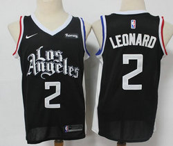 Nike Los Angeles Clippers #2 Kawhi Leonard 20-21 City With Advertising patch Authentic Stitched NBA jersey