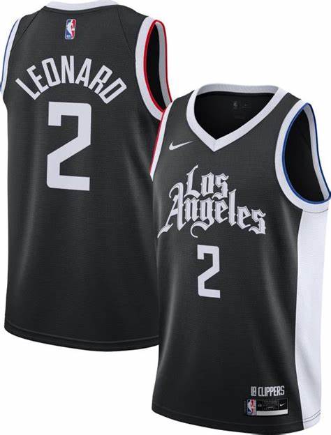 Nike Los Angeles Clippers #2 Kawhi Leonard Black 2021 City Authentic Stitched NBA jersey