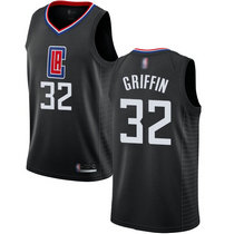 Nike Los Angeles Clippers #32 Blake Griffin Black Game Authentic Stitched NBA jersey