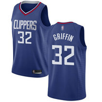 Nike Los Angeles Clippers #32 Blake Griffin Blue Game Authentic Stitched NBA jersey