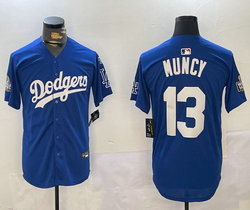 Nike Los Angeles Dodgers #0 Jack Flaherty Blue sleeve with 34 patch 2024 World Series MLB Jersey