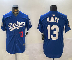 Nike Los Angeles Dodgers #13 Max Muncy Blue 2024 World Series Baseball Jersey