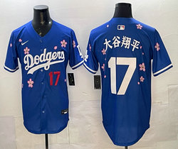 Nike Los Angeles Dodgers #17 大谷翔平 Blue 2025 Tokyo Series Stitched MLB Jersey