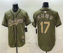Nike Los Angeles Dodgers #17 大谷翔平 Military Appreciation Game Day Jersey