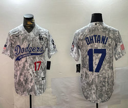 Nike Los Angeles Dodgers #17 Shohei Ohtani 2024 Salute to Service Joint baseball Jersey