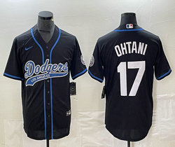 Nike Los Angeles Dodgers #17 Shohei Ohtani Black Joint Stitched MLB Jersey