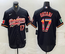 Nike Los Angeles Dodgers #17 Shohei Ohtani Black fashion Authentic Stitched MLB Jersey