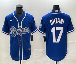 Nike Los Angeles Dodgers #17 Shohei Ohtani Blue Joint Stitched MLB Jersey