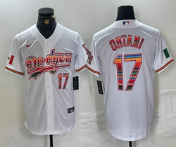 Nike Los Angeles Dodgers #17 Shohei Ohtani White fashion Authentic Stitched MLB Jersey