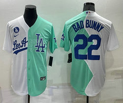 Nike Los Angeles Dodgers #22 Bad Bunny 2022 Celebrity Game Stitched MLB Jersey