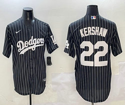 Nike Los Angeles Dodgers #22 Bad Bunny Black White stripe Joint Stitched MLB Jersey
