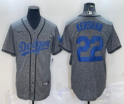 Nike Los Angeles Dodgers #22 Bad Bunny Hemp grey Authentic Stitched MLB jersey