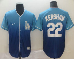 Nike Los Angeles Dodgers #22 Clayton Kershaw Drift Fashion Authentic stitched MLB jersey