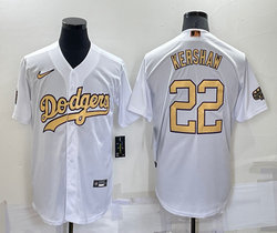 Nike Los Angeles Dodgers #22 Clayton Kershaw White 2022 All Star Authentic Stitched MLB jersey