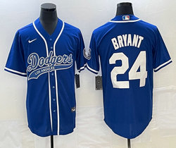 Nike Los Angeles Dodgers #24 Kobe bryant Blue Joint Stitched MLB Jersey