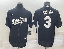 Nike Los Angeles Dodgers #3 Chris Taylor Black Inverted Legend Authentic Stitched MLB Jersey