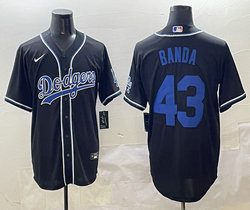 Nike Los Angeles Dodgers #43 Anthony Banda Black Fashion 3(III) Joint MLB Jersey